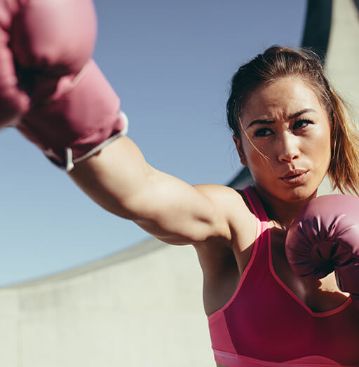 woman boxing